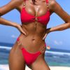 Women Bahimi Bikini Bottoms | Infatuation Brazilian Bottom-Red Hot