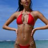 Women Bahimi Bikini Tops | Cara Triangle Top-Chili Pepper